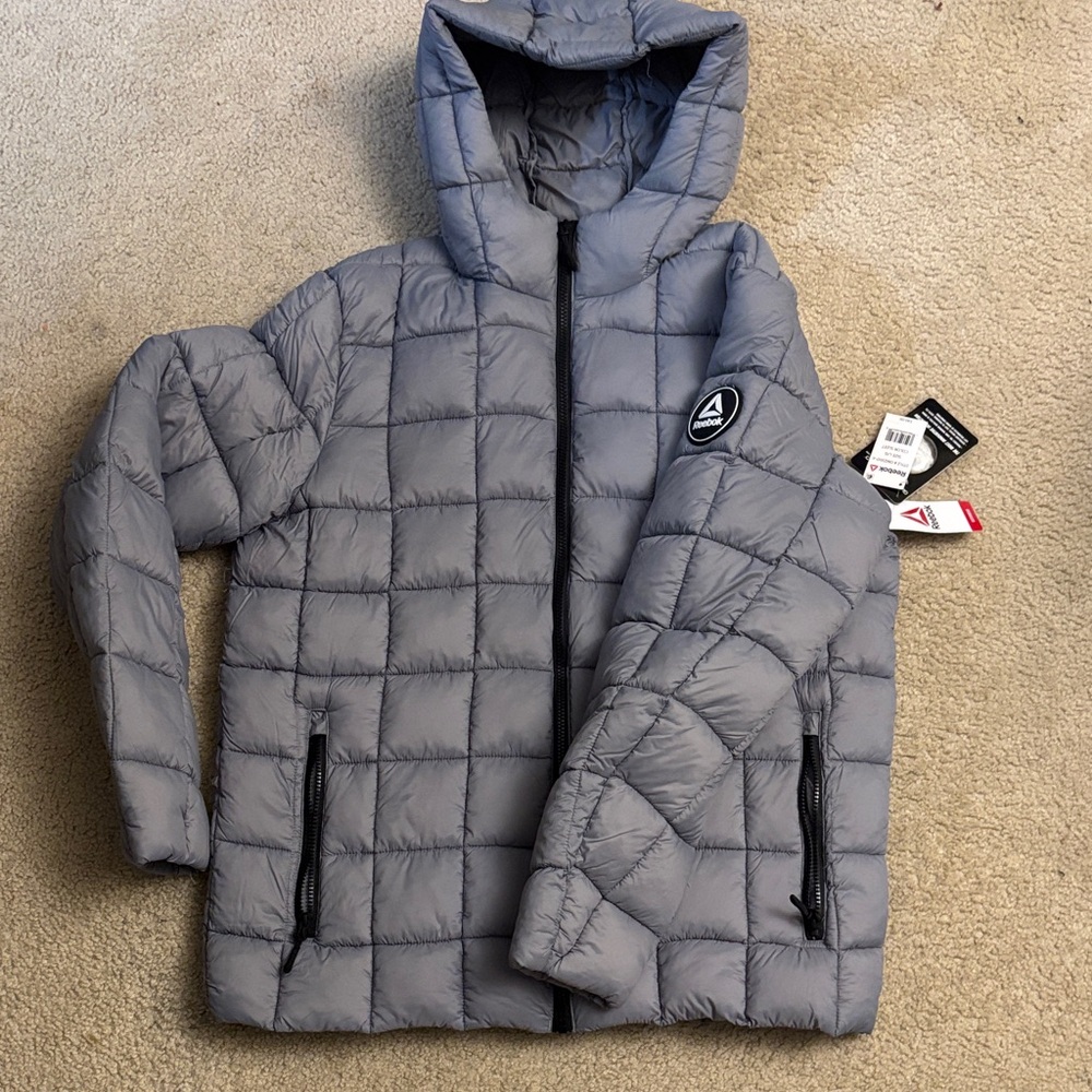 Reebok Kids Gray Puffer Jacket